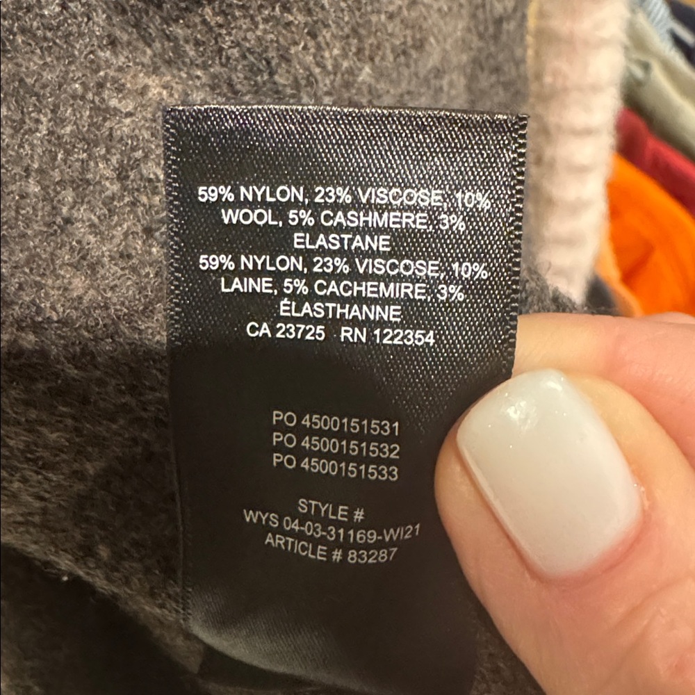 Wilfred Charcoal/Brown Turtleneck Sweater - Picture 4 of 4